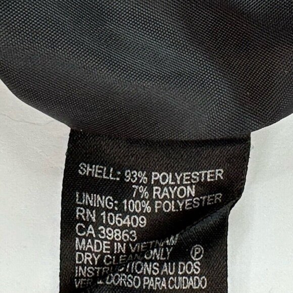 Tahari ASL Women's Black and Grey Career Pinstripe Designer Blazer 12/C40 - Picture 11 of 15